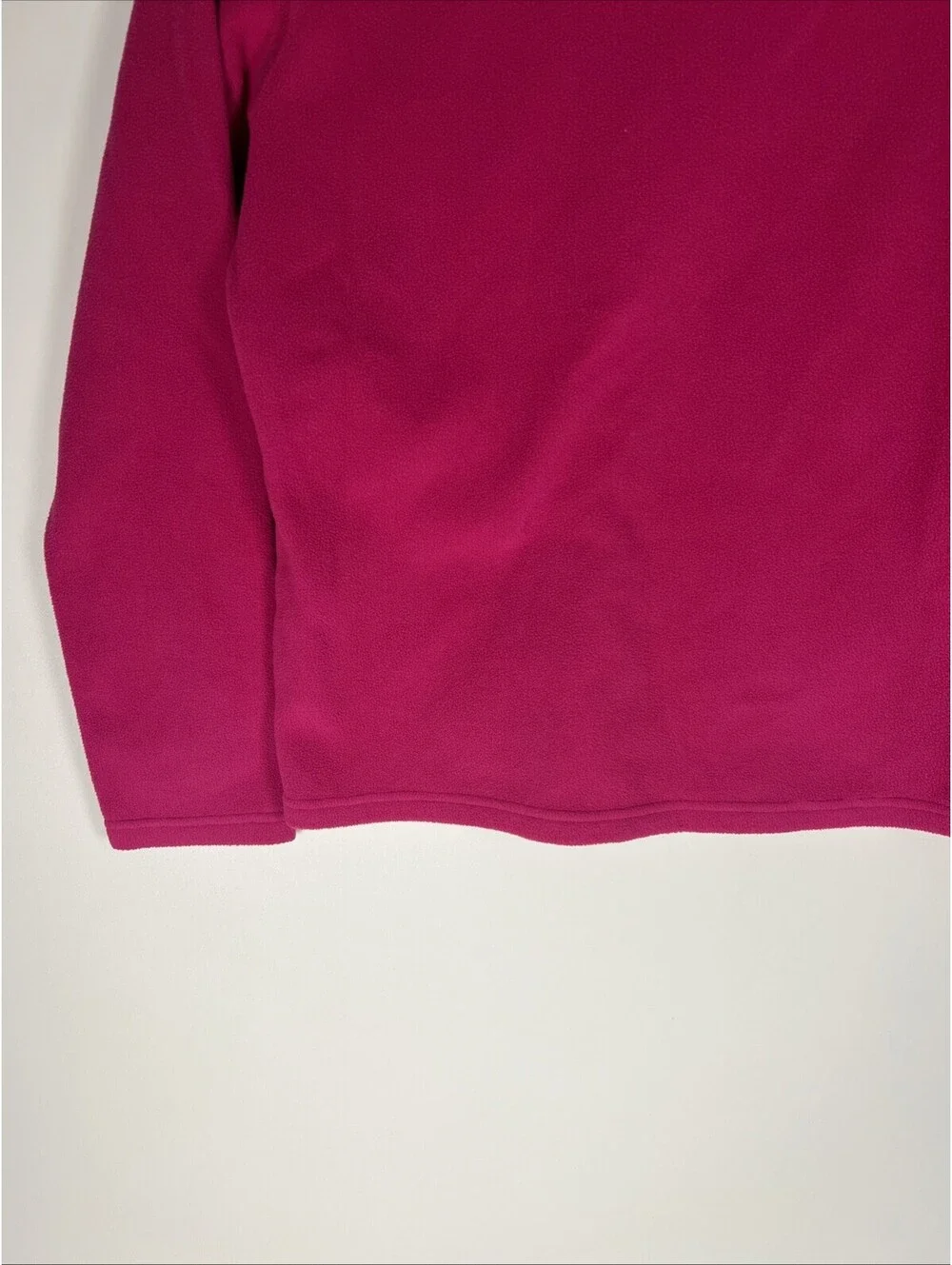 Northface Girls/Youth Pink Fleece 3/4 Zip Pullover Jacket Size Large 14-16
